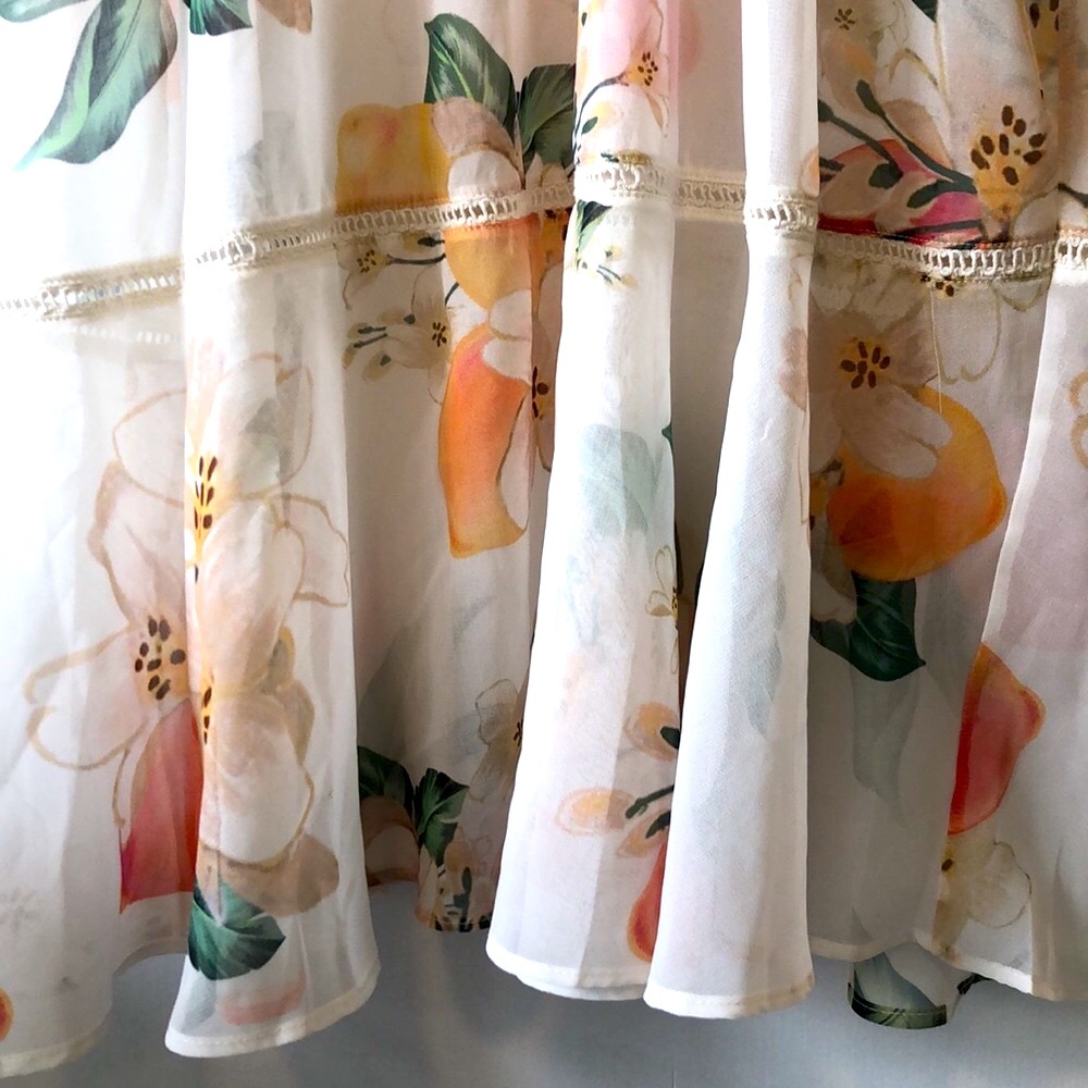 Farm Rio Eloisa Floral Sheer Dress NWOT - Picture 7 of 15